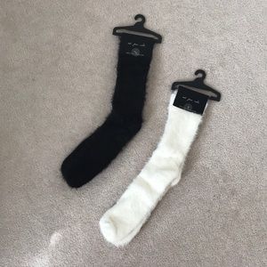 Urban outfitters fuzzy socks 2 pack